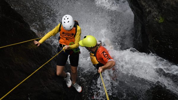 experiencing cairns waterfalls in the rainforest at Crystal Canyon