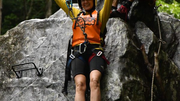 experiencing cairns waterfalls in the rainforest at Crystal Canyon